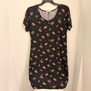 Liberty Love Black Floral Mini Dress